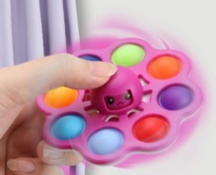 1pc Reversible Octopus Shaped Push Pop Bubble