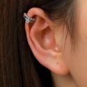 1pc Rhinestone Decor Ear Cuff