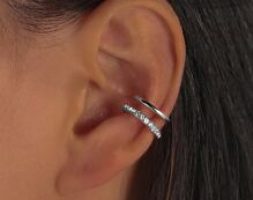 1pc Rhinestone Decor Ear Cuff