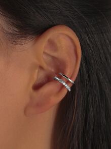 1pc Rhinestone Decor Ear Cuff