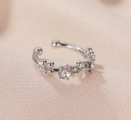 1pc Rhinestone Decor Ear Cuff