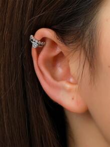 1pc Rhinestone Decor Ear Cuff