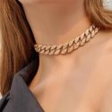 1pc Rhinestone Thick Chain Choker