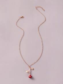 1pc Rose Charm Necklace