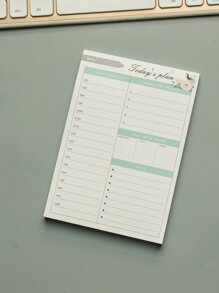 1pc Schedule Memo Pad