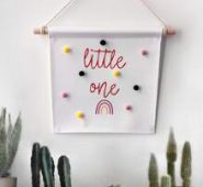 1pc Slogan Graphic Wall Hanging