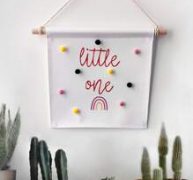 1pc Slogan Graphic Wall Hanging