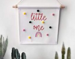 1pc Slogan Graphic Wall Hanging