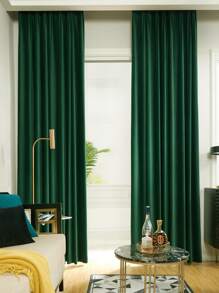 1pc Solid Blackout Curtain