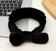1pc Solid Bow Bath Headband