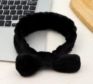 1pc Solid Bow Bath Headband