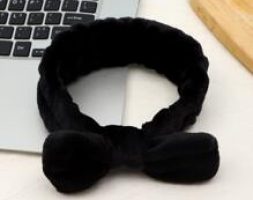 1pc Solid Bow Bath Headband