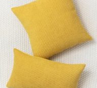 1pc Solid Color Cushion Cover Without Filler