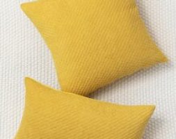 1pc Solid Color Cushion Cover Without Filler