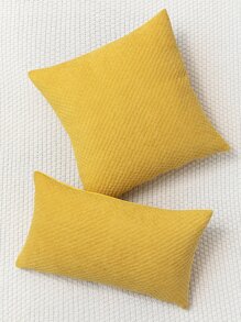 1pc Solid Color Cushion Cover Without Filler