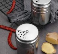 1pc Stainless Steel Seasoning Box