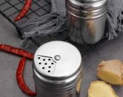 1pc Stainless Steel Seasoning Box