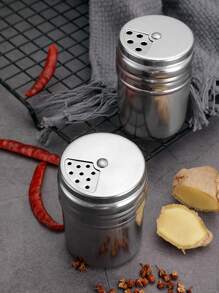 1pc Stainless Steel Seasoning Box