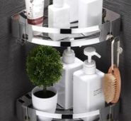 1pc Stainless Steel Triangle Storage Rack