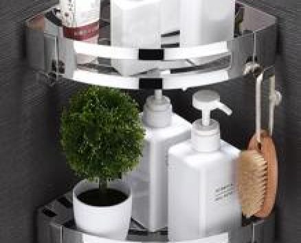 1pc Stainless Steel Triangle Storage Rack