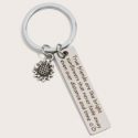 1pc Sunflower Charm Keychain