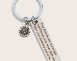 1pc Sunflower Charm Keychain