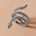 1pc Textured Snake Shaped Ring