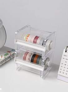 1pc Transparent Tape Dispenser