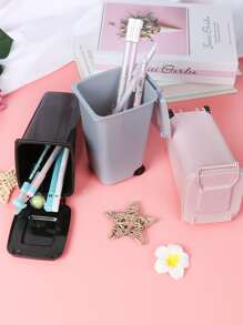 1pc Trash Can Shaped Random Pen Holder