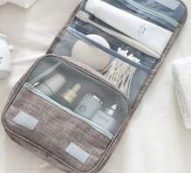 1pc Travel Cosmetic Storage Bag With Hook