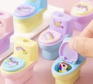1pc Unicorn Toilet Design Random Sharpener