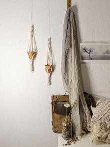 1pc Woven Macrame Plant Hanger