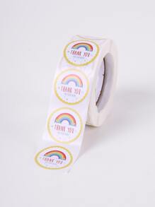 1roll Slogan Graphic Gift Sticker