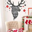 1set Christmas Elk Wall Sticker