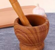 1set Random Color Garlic Masher Bowl & Stick