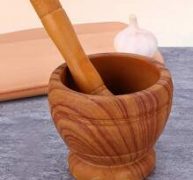 1set Random Color Garlic Masher Bowl & Stick