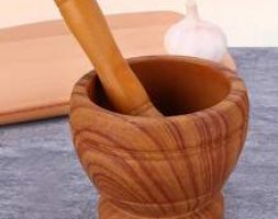 1set Random Color Garlic Masher Bowl & Stick