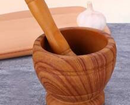 1set Random Color Garlic Masher Bowl & Stick