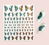 1sheet Butterfly Pattern Nail Art Sticker