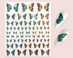 1sheet Butterfly Pattern Nail Art Sticker