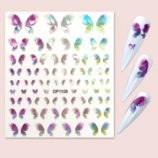 1sheet Butterfly Pattern Nail Art Sticker