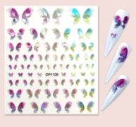 1sheet Butterfly Pattern Nail Art Sticker