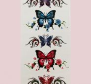 1sheet Butterfly Pattern Tattoo Sticker