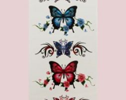 1sheet Butterfly Pattern Tattoo Sticker