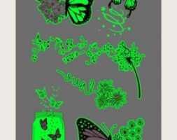 1sheet Butterfly Pattern Tattoo Sticker