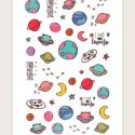 1sheet Cartoon Planet Nail Art Sticker