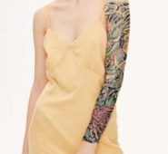 1sheet Chinese Dragon Pattern Tattoo Sticker