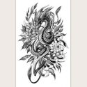 1sheet Chinese Dragon Tattoo Sticker