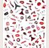 1sheet Cosmetic Pattern Nail Art Sticker