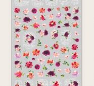 1sheet Flower Pattern Nail Art Sticker